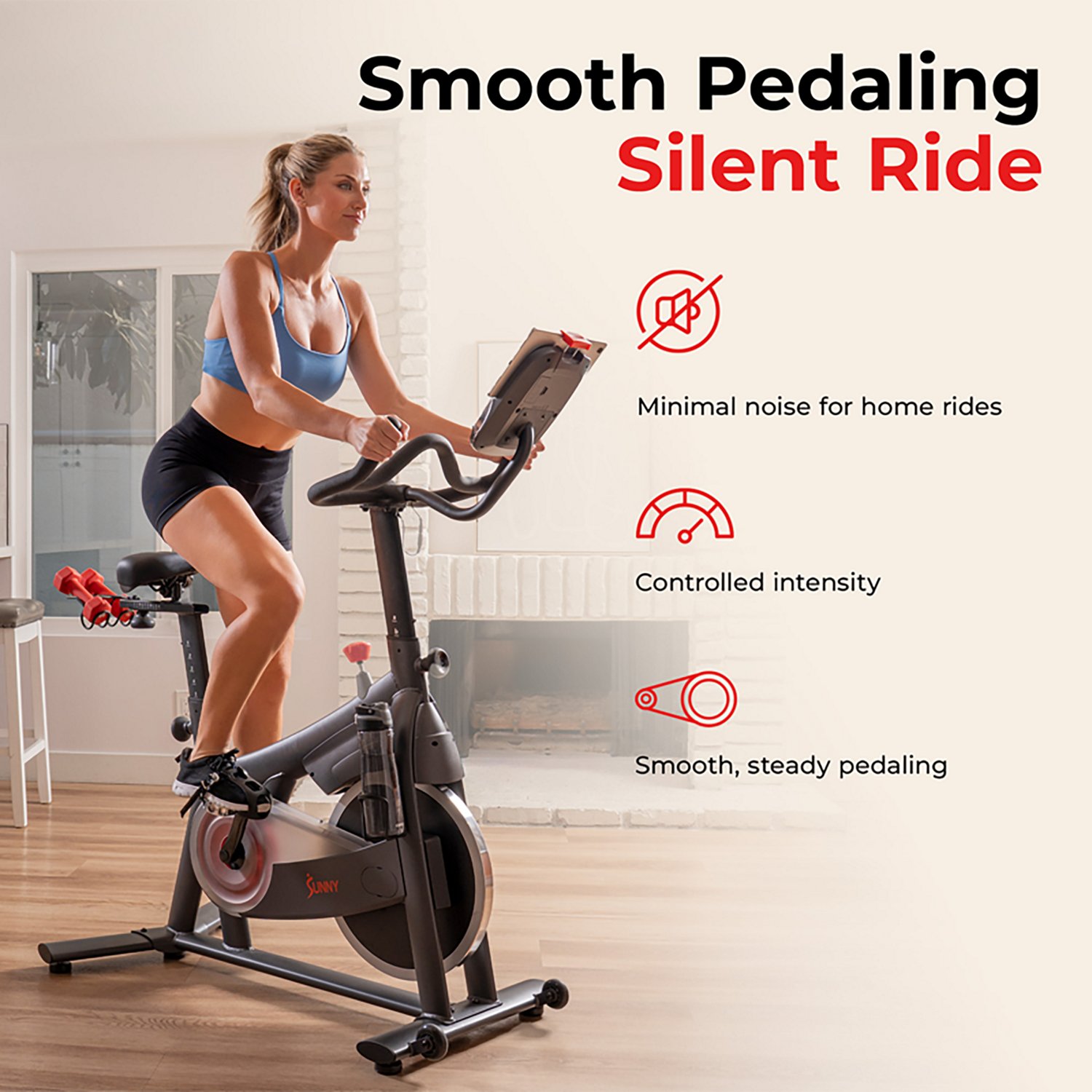 Sunny Health & Fitness PACE 300 Smart Magnetic Cycling Exercise Bike - view number 2