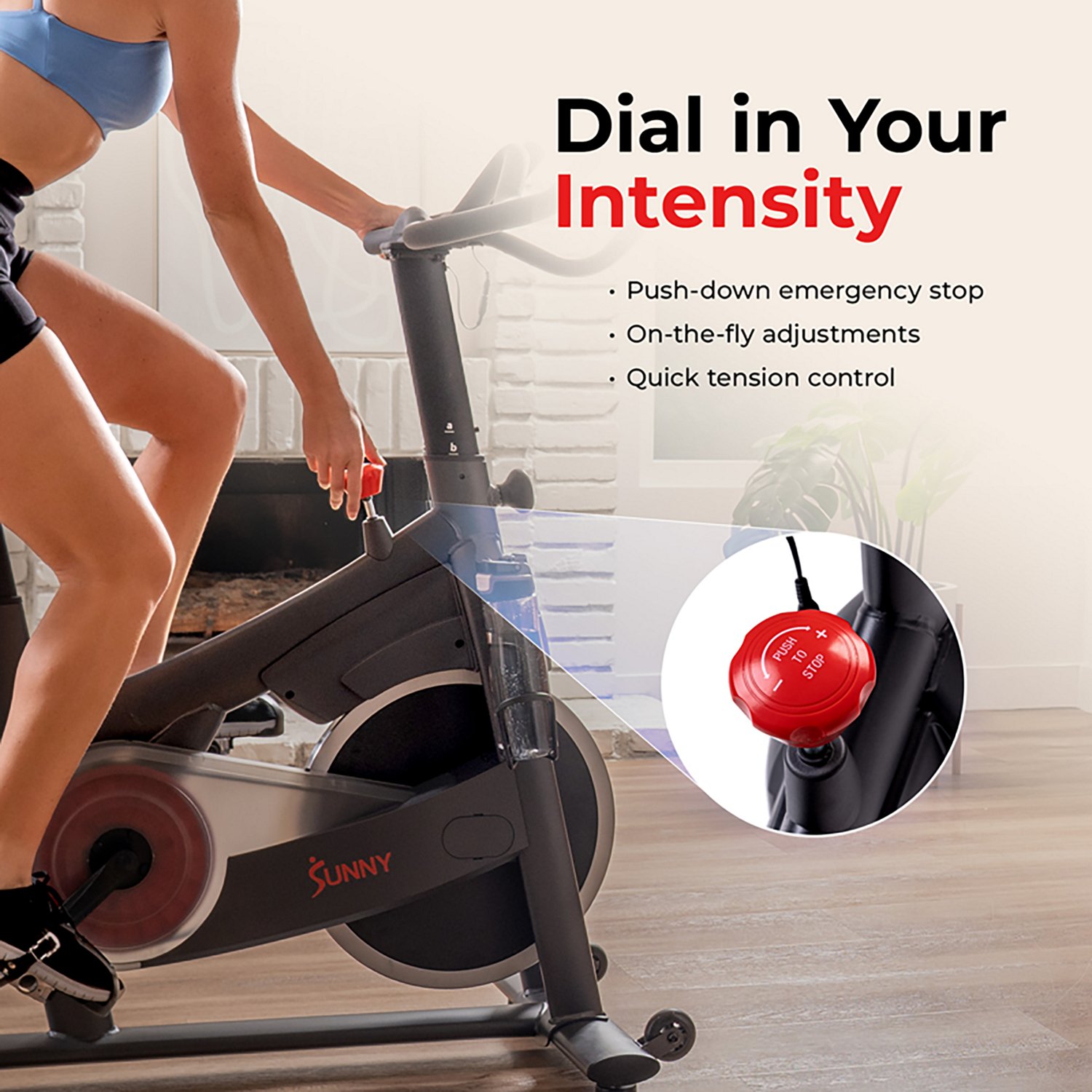 Sunny Health & Fitness PACE 300 Smart Magnetic Cycling Exercise Bike - view number 4
