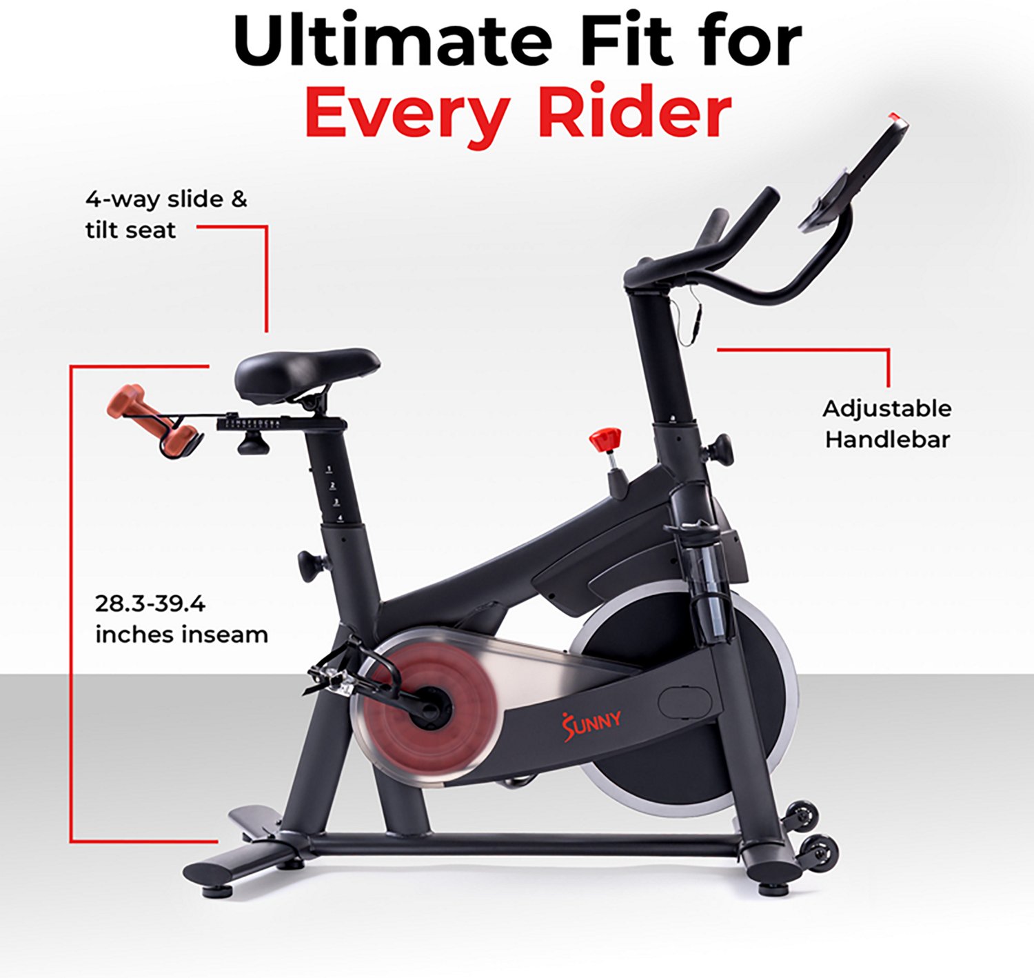 Sunny Health & Fitness PACE 300 Smart Magnetic Cycling Exercise Bike - view number 5