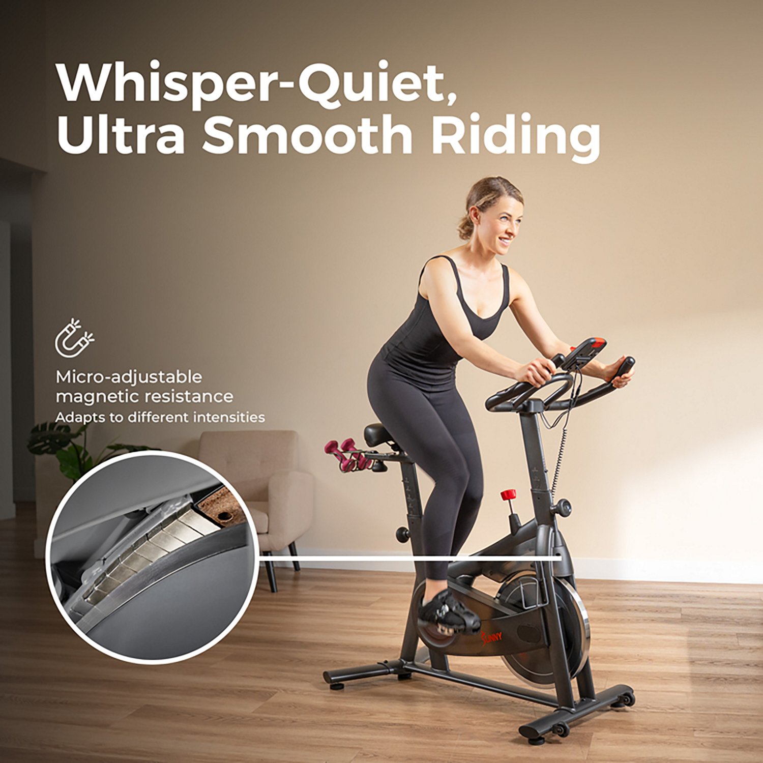 Sunny Health & Fitness Active 200 Smart Magnetic Cycling Exercise Bike - view number 4