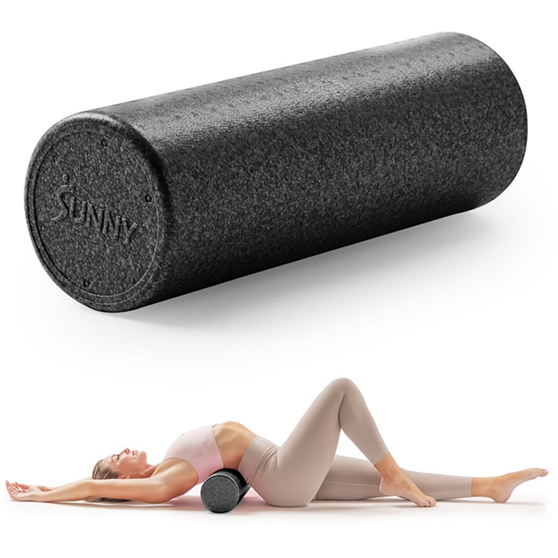 Sunny Health & Fitness Yoga Foam Roller - Black
