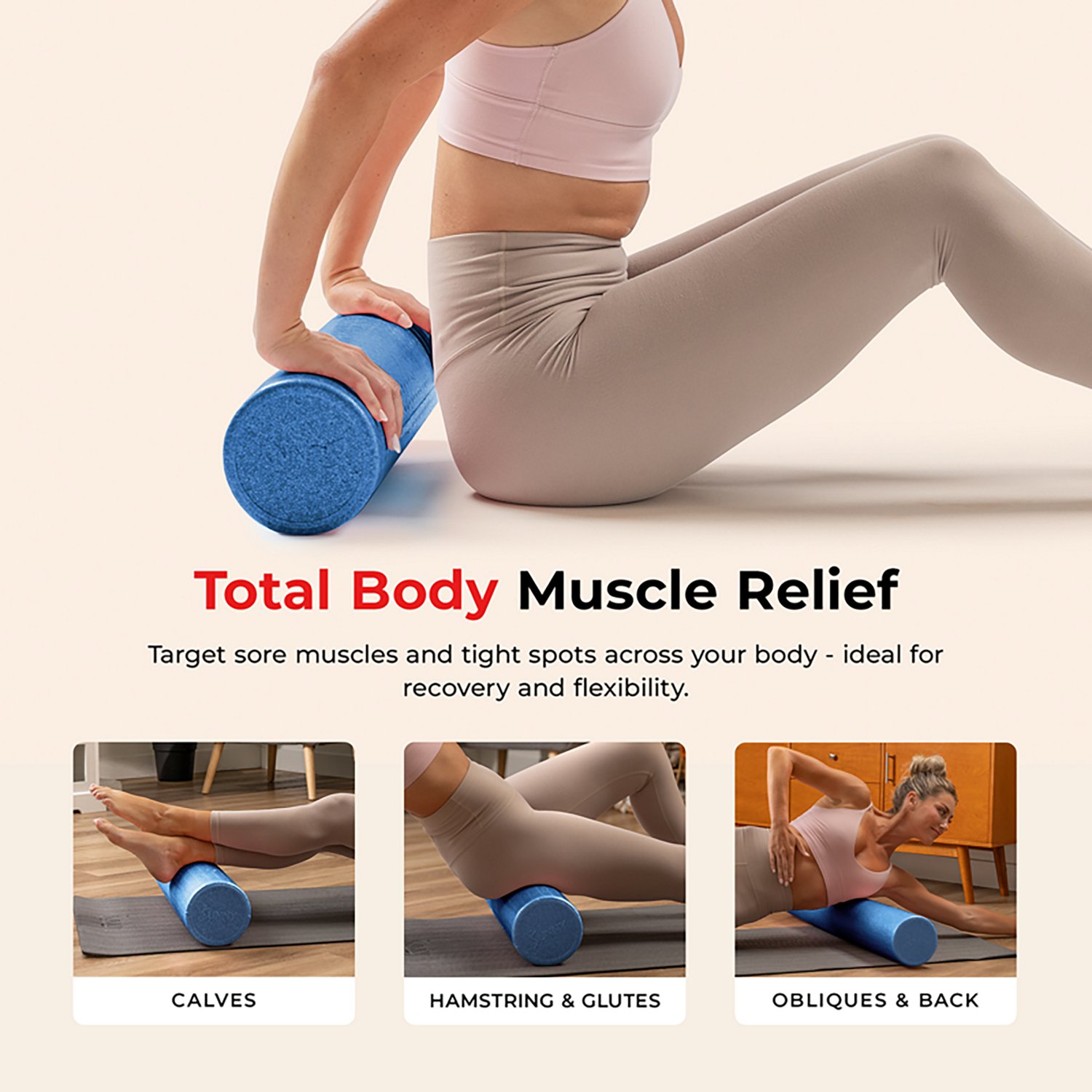 Sunny Health & Fitness Yoga Foam Roller 18 in. - view number 2