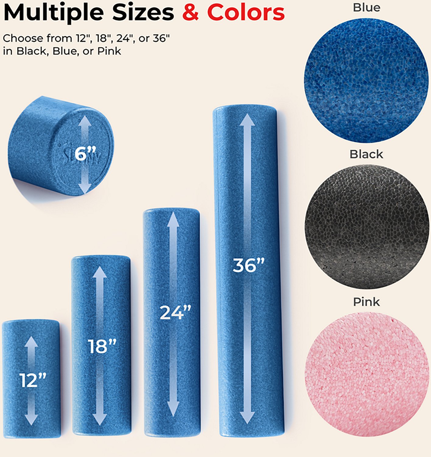 Sunny Health & Fitness Yoga Foam Roller 18 in. - view number 4