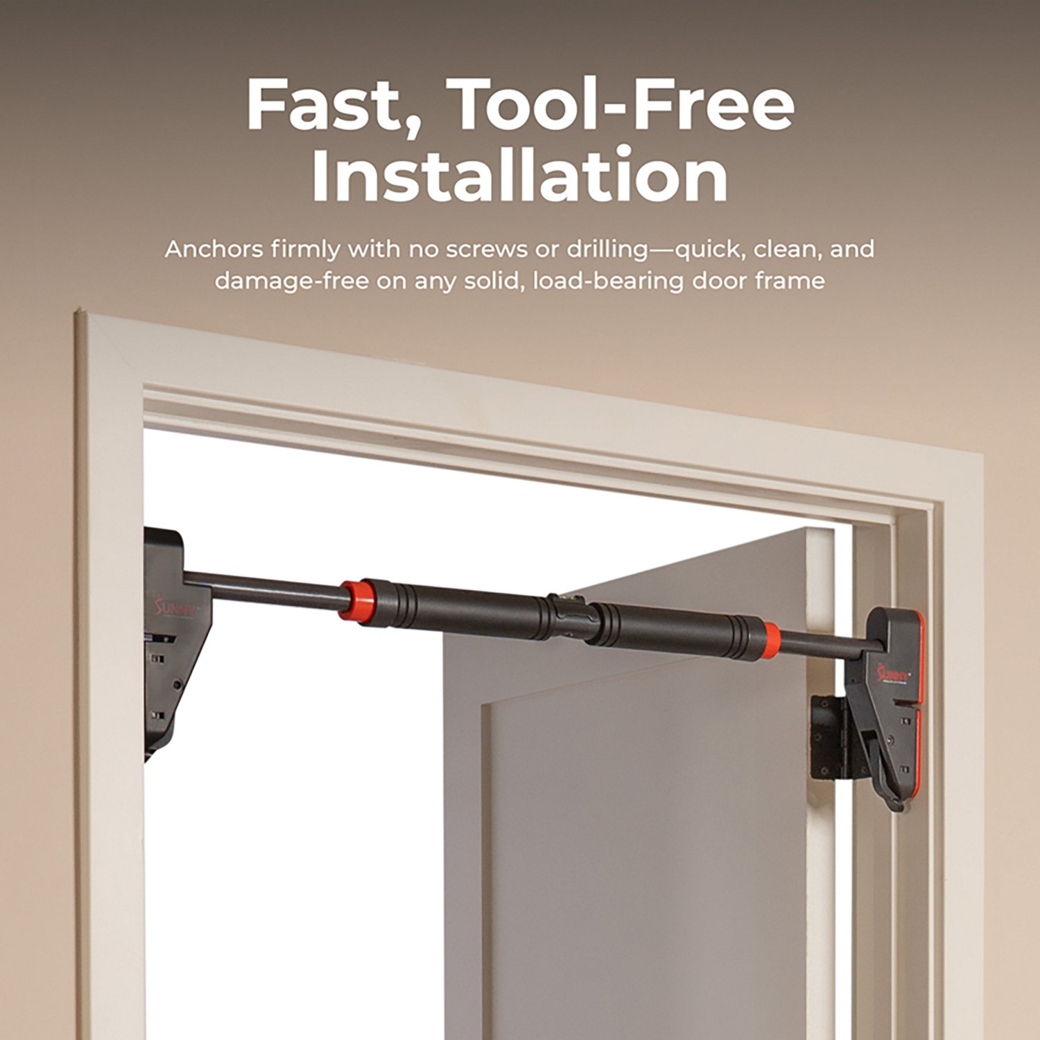 Sunny Health & Fitness Adjustable Doorway Pull Up Bar - view number 2