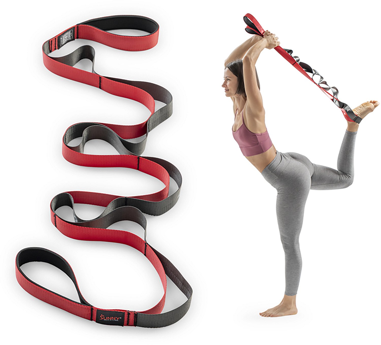 Sunny Health & Fitness Premium Yoga Stretch Strap