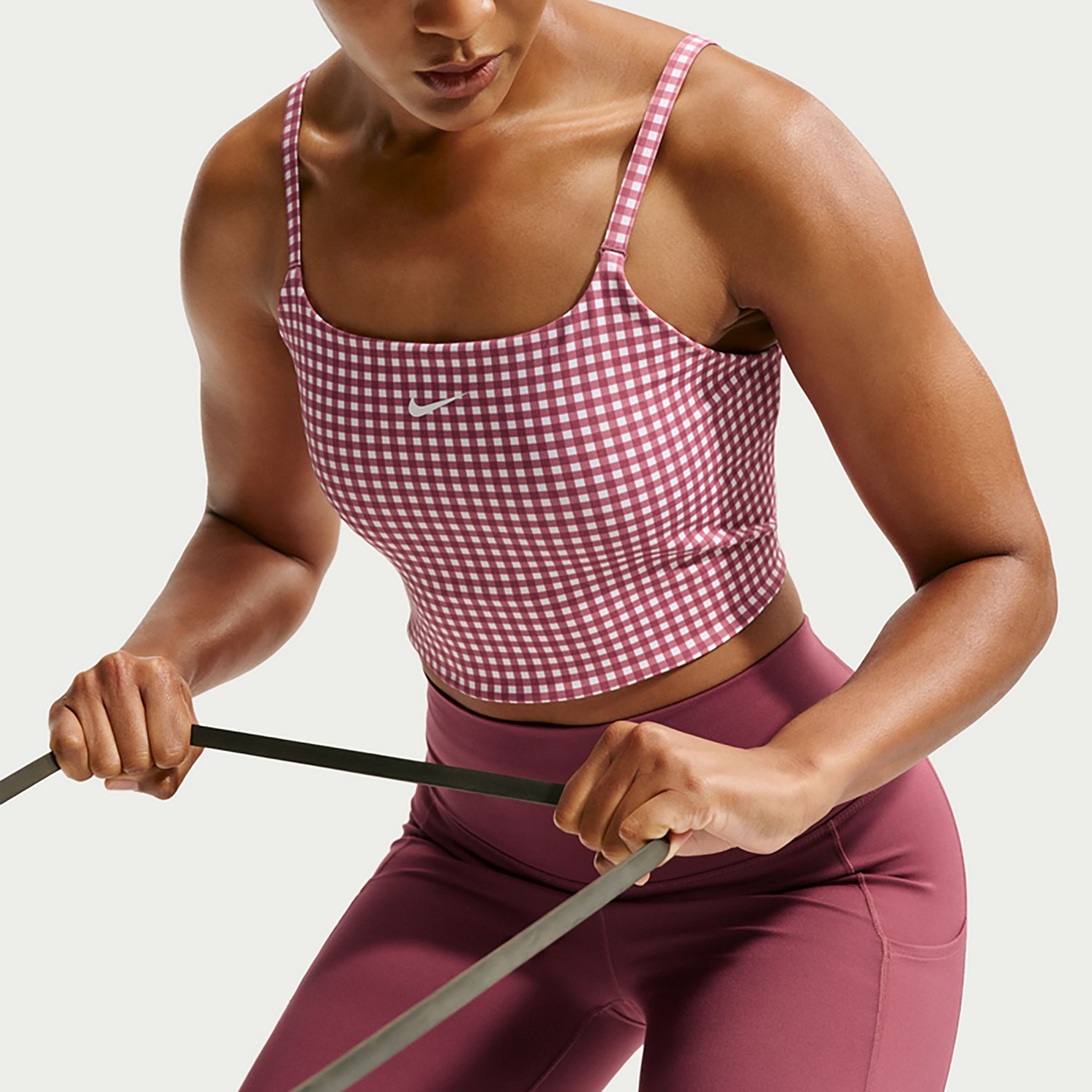 Nike Women's Dri-FIT Gingham Sports Bra - view number 5