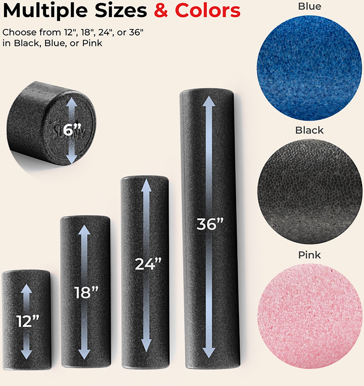 Sunny Health & Fitness High-Density EPP Foam Roller - view number 4