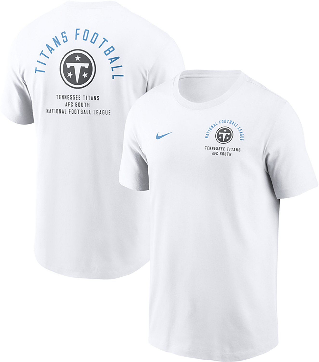 Nike Men's Tennessee Titans Essential Split Logo Graphic T-shirt - view number 3