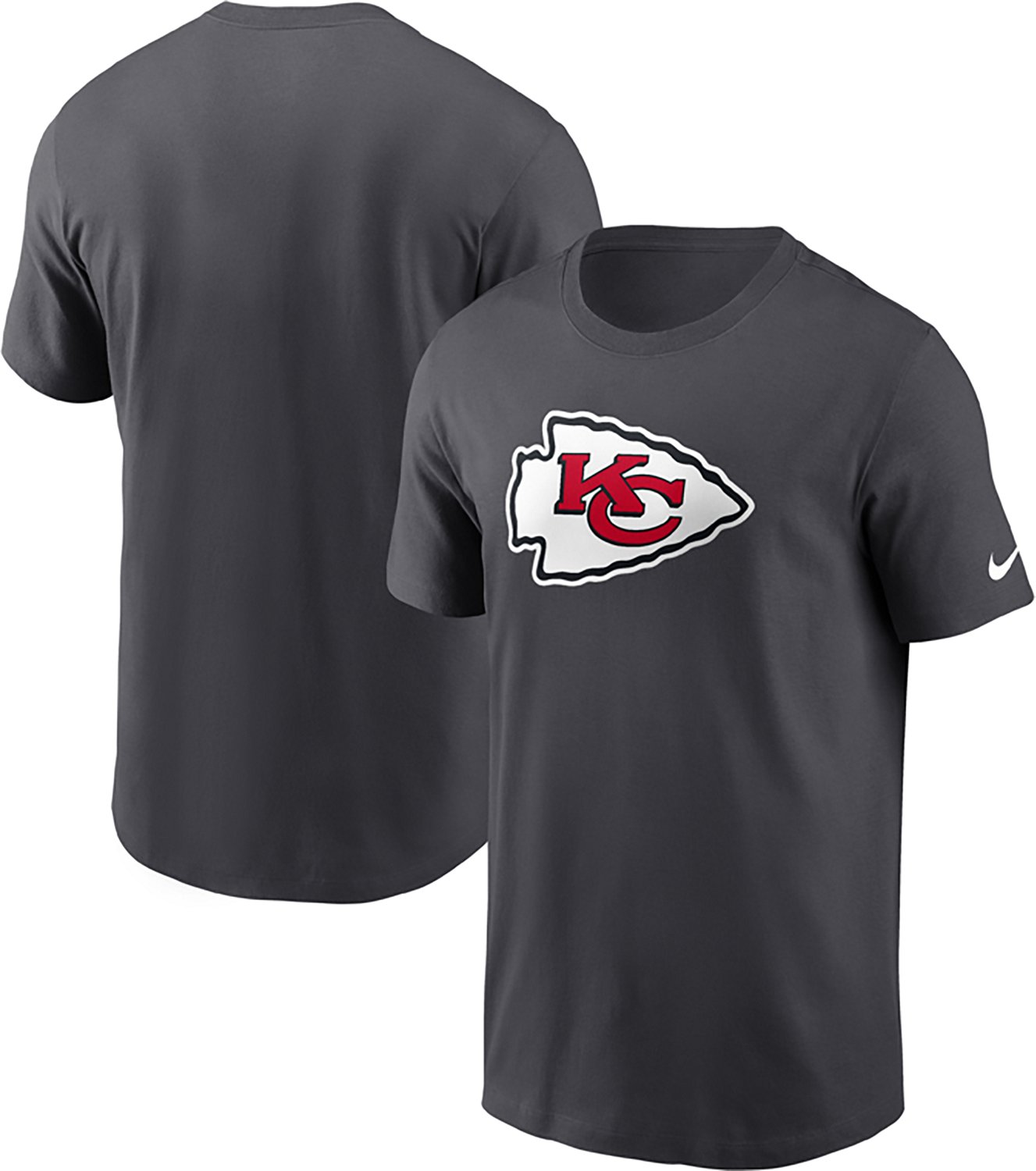 Nike Men's Kansas City Chiefs Essential Logo Graphic T-shirt - view number 3