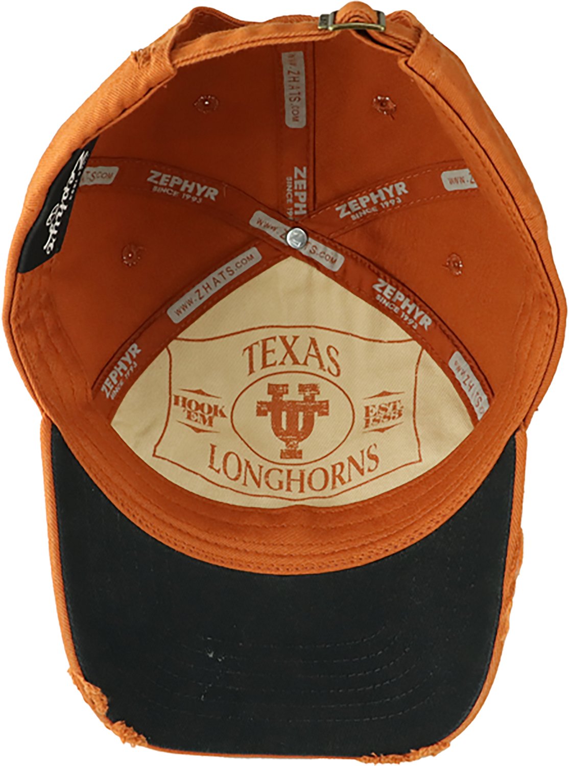 Zephyr Men's University of Texas Mascot Team Reverse Arch Select Cap