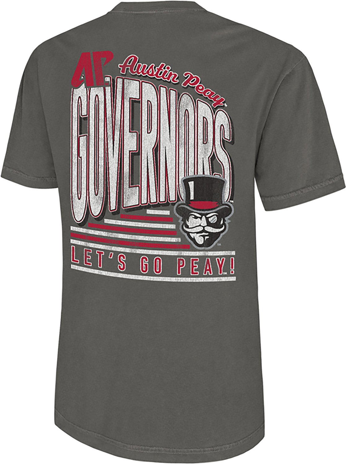 WILDCAT RETRO Men's Austin Peay State University Let's Go Bubble Letters Graphic T-shirt