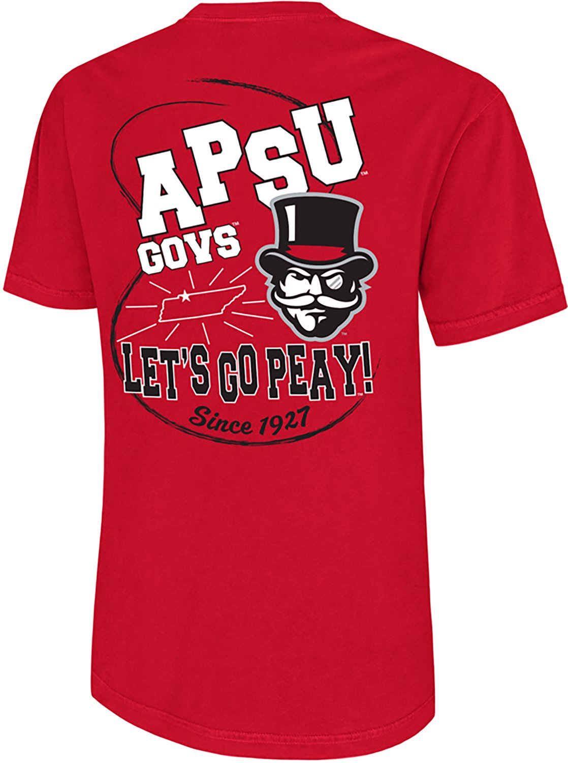 WILDCAT RETRO Men's Austin Peay State University Mascot Loop Graphic T-shirt