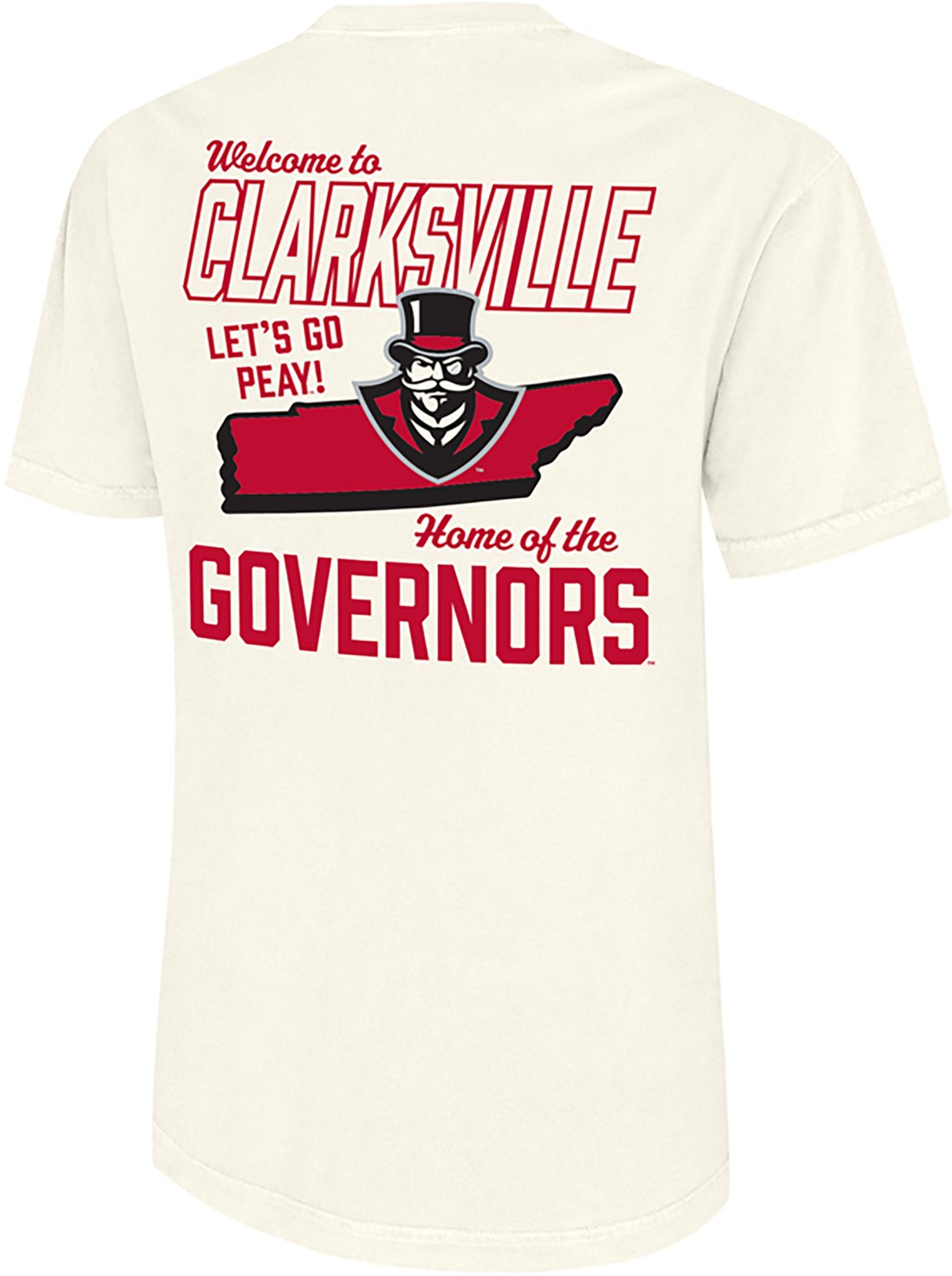 WILDCAT RETRO Men's Austin Peay State University Welcome to Tennessee Graphic T-shirt