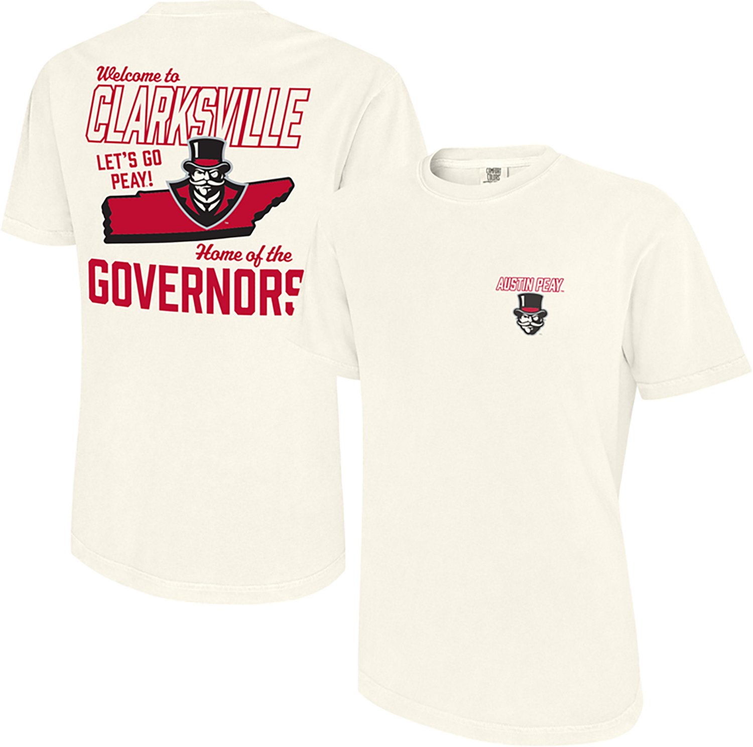 WILDCAT RETRO Men's Austin Peay State University Welcome to Tennessee Graphic T-shirt