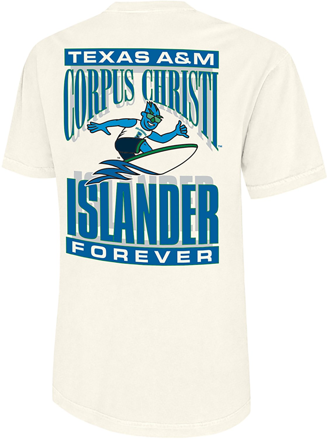 WILDCAT RETRO Men's Texas A&M University-Corpus Christi Arch Surfer Comfort Colors DS T-shirt - view number 2