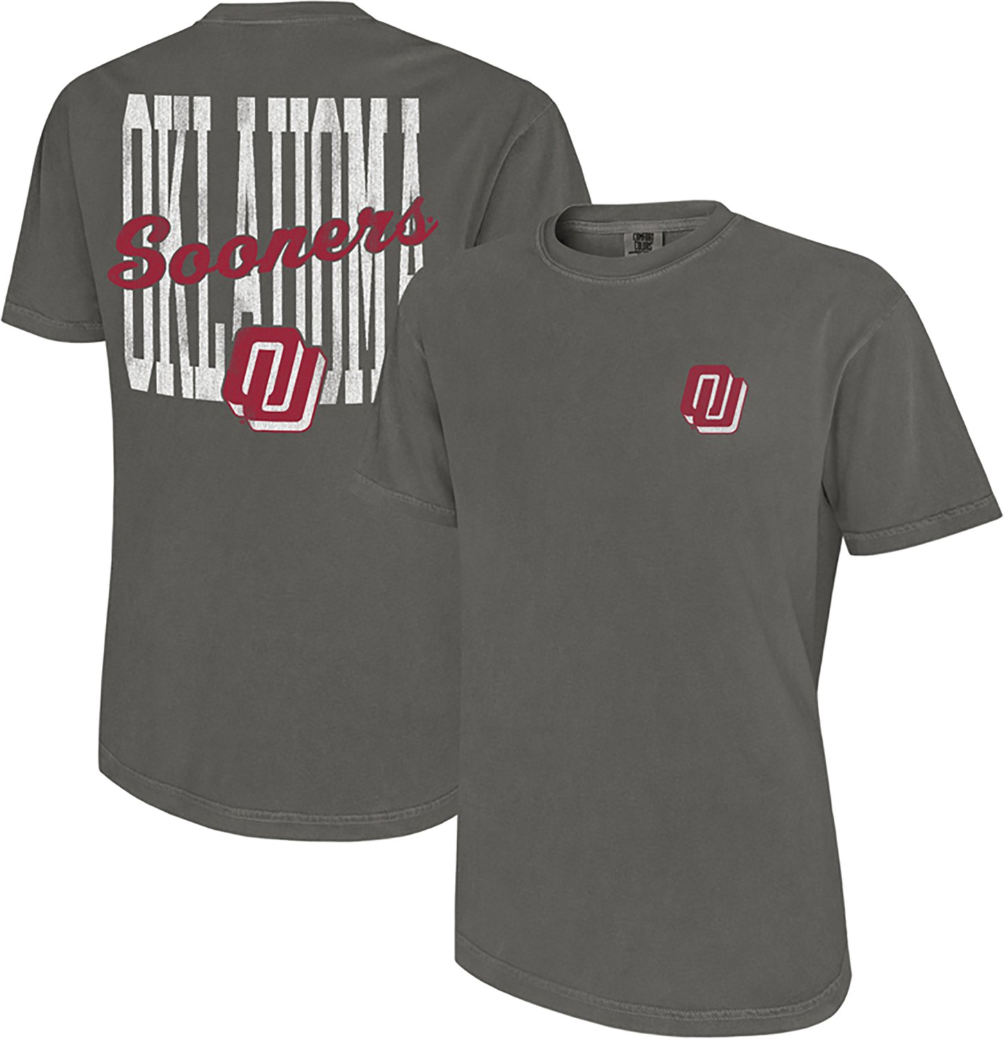 WILDCAT RETRO Men's University of Oklahoma Script Sooners Disco Graphic T-shirt