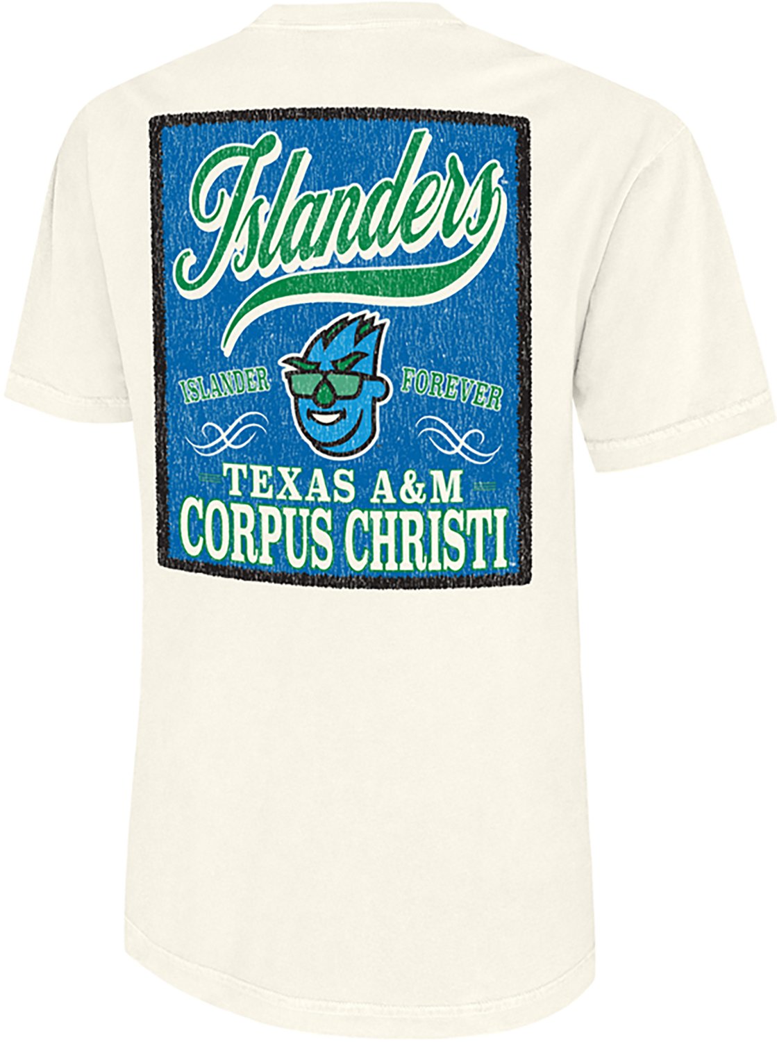 WILDCAT RETRO Men's Texas A&M University-Corpus Christi Script Tail Patch Comfort Colors DS T-shirt - view number 2
