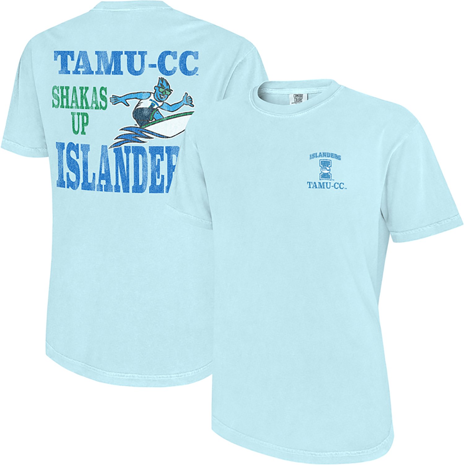 WILDCAT RETRO Men's Texas A&M University-Corpus Christi Shakas Up Surfer Comfort Colors DS T-shirt - view number 3