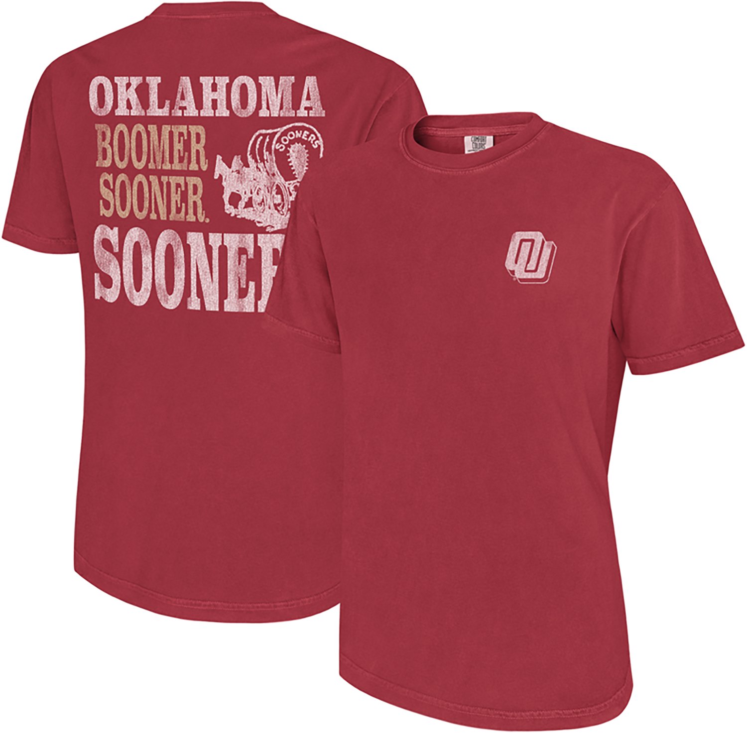 WILDCAT RETRO Men's University of Oklahoma Wagon Disco Graphic T-shirt