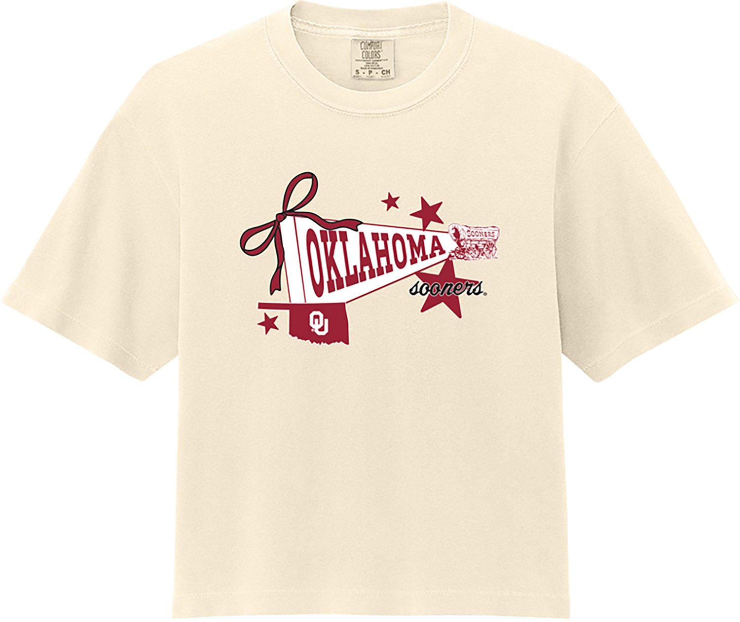 WILDCAT RETRO Women's University of Oklahoma Pennant Star Graphic T-shirt