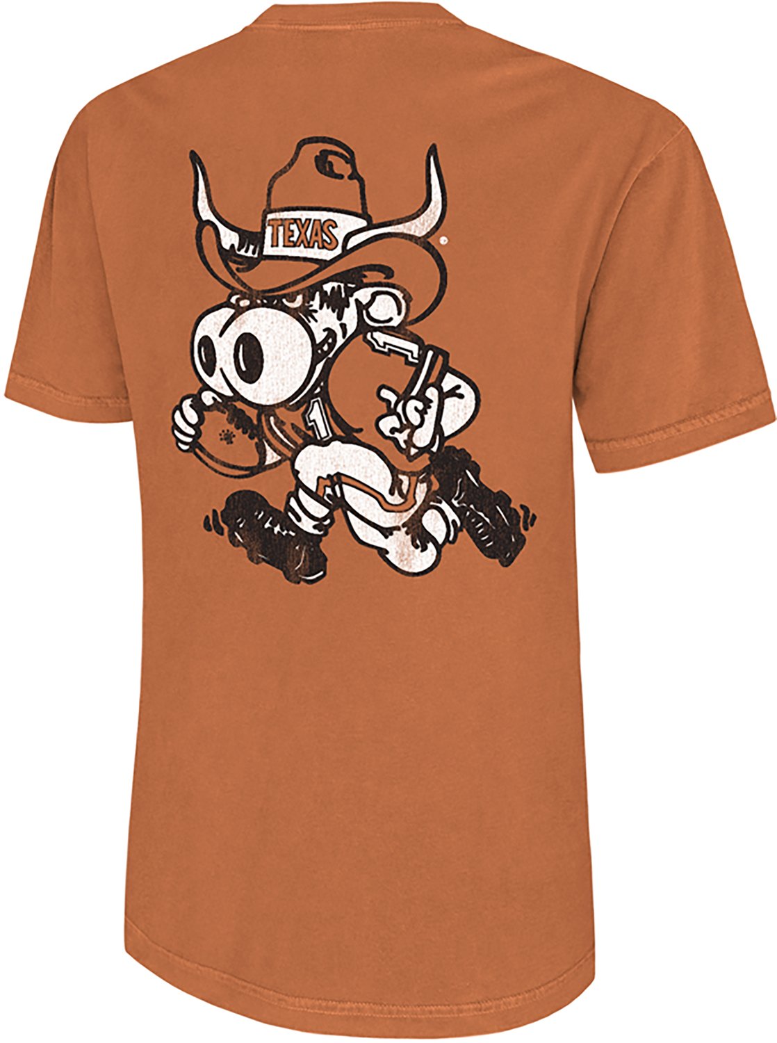 WILDCAT RETRO Men's University of Texas Running Bevo Football Graphic T-shirt