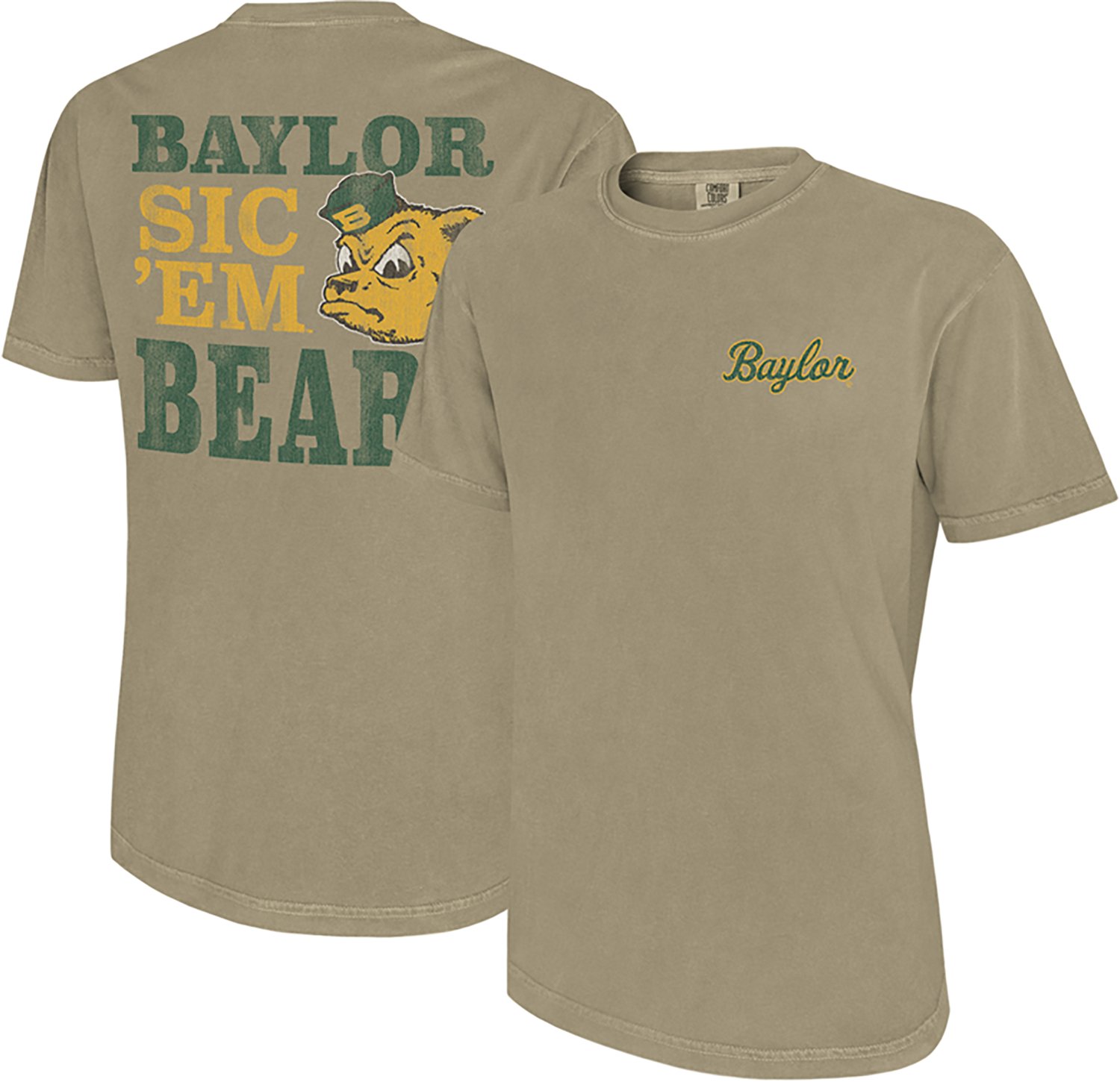 WILDCAT RETRO Men's Baylor University Mantra Sailor Mascot Graphic T-shirt - view number 3