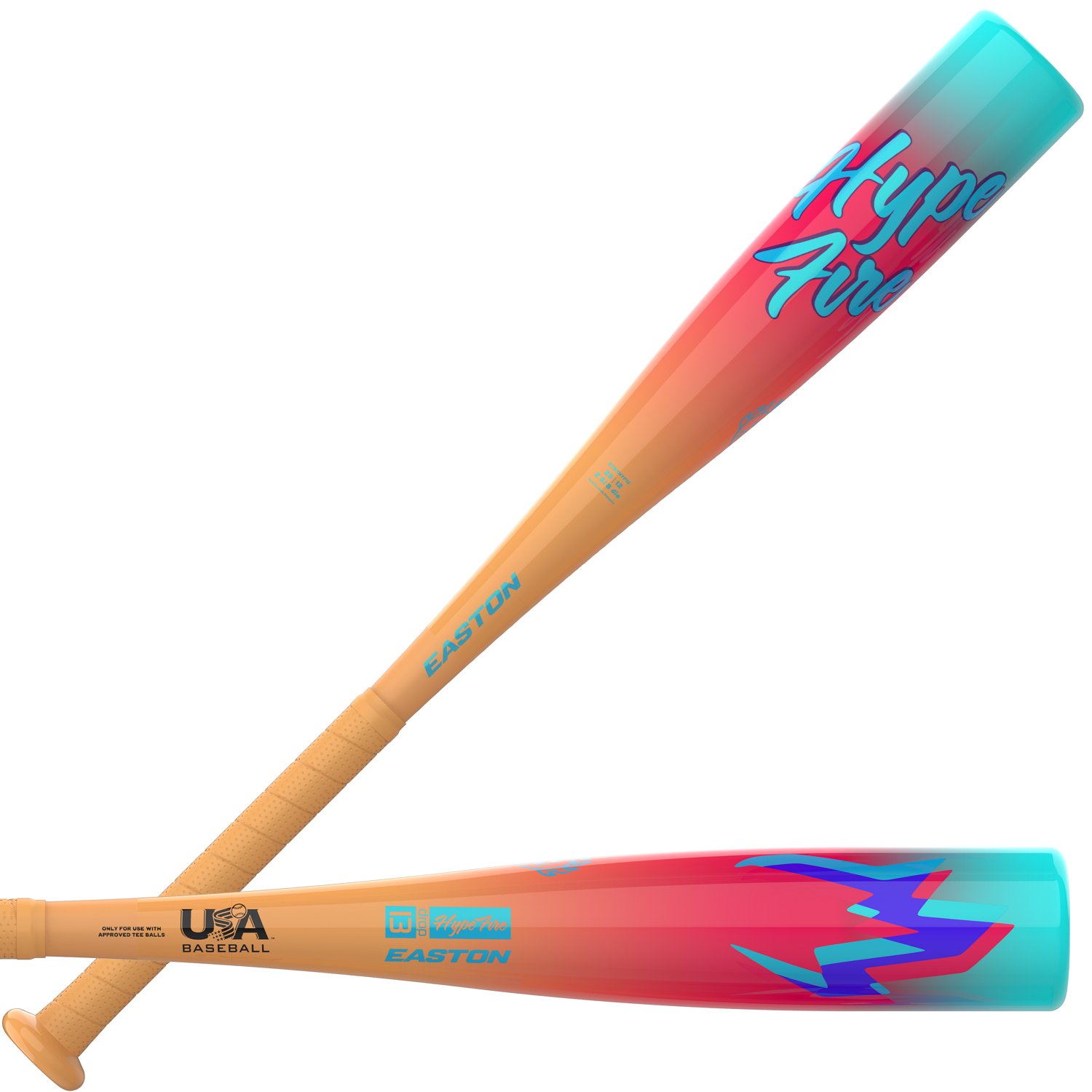 EASTON Hype Fire 2027 Pyro Peach USA T-Ball Bat -13