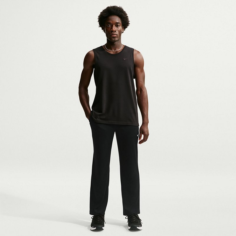 Nike Totality Mens Quick Dry Straight Mid Rise Regular Fit Track Pant, Medium, Black