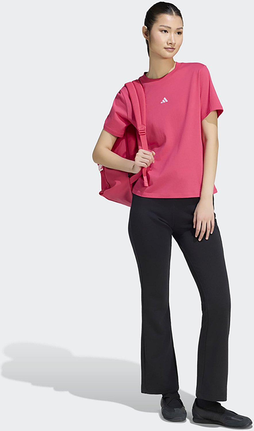adidas Women's Essentials Small Logo Cotton T-shirt                                                                              - view number 5