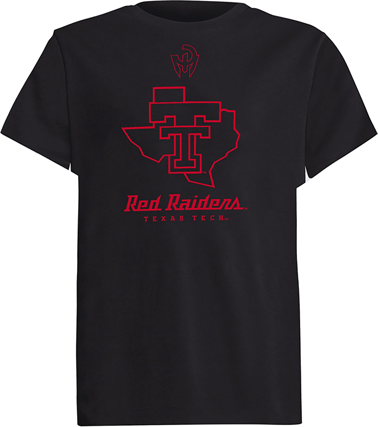 adidas Boys' Texas Tech University Let's Ride State Logo Strategy Graphic T-shirt