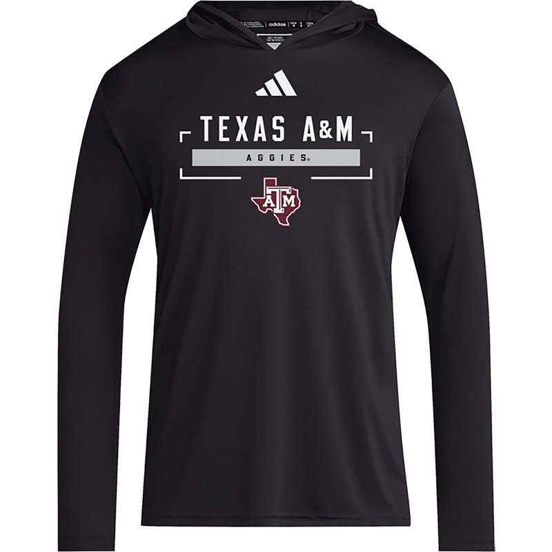 adidas Men's Texas A&M Aggies D4T Graphic Long-Sleeve Hoodie - Black