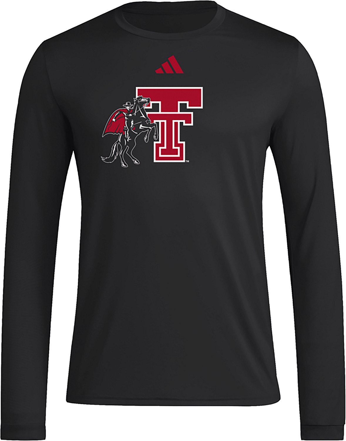 adidas Texas Tech Red Raiders Primary Locker Logo Pre-Game Long Sleeve T-Shirt