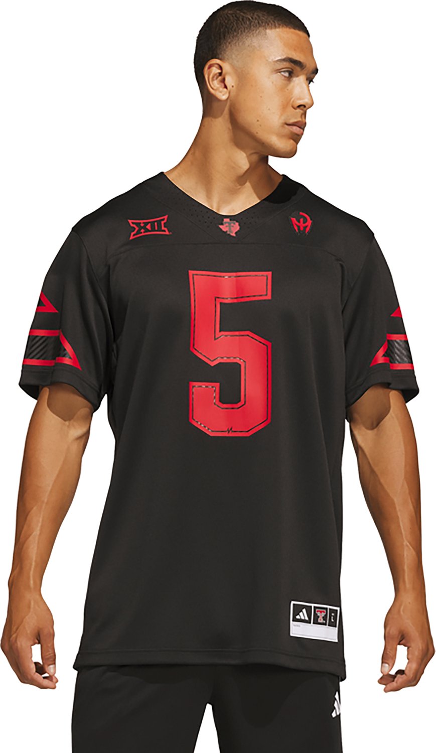 adidas Men's Texas Tech University Let's Ride Strategy Football Jersey