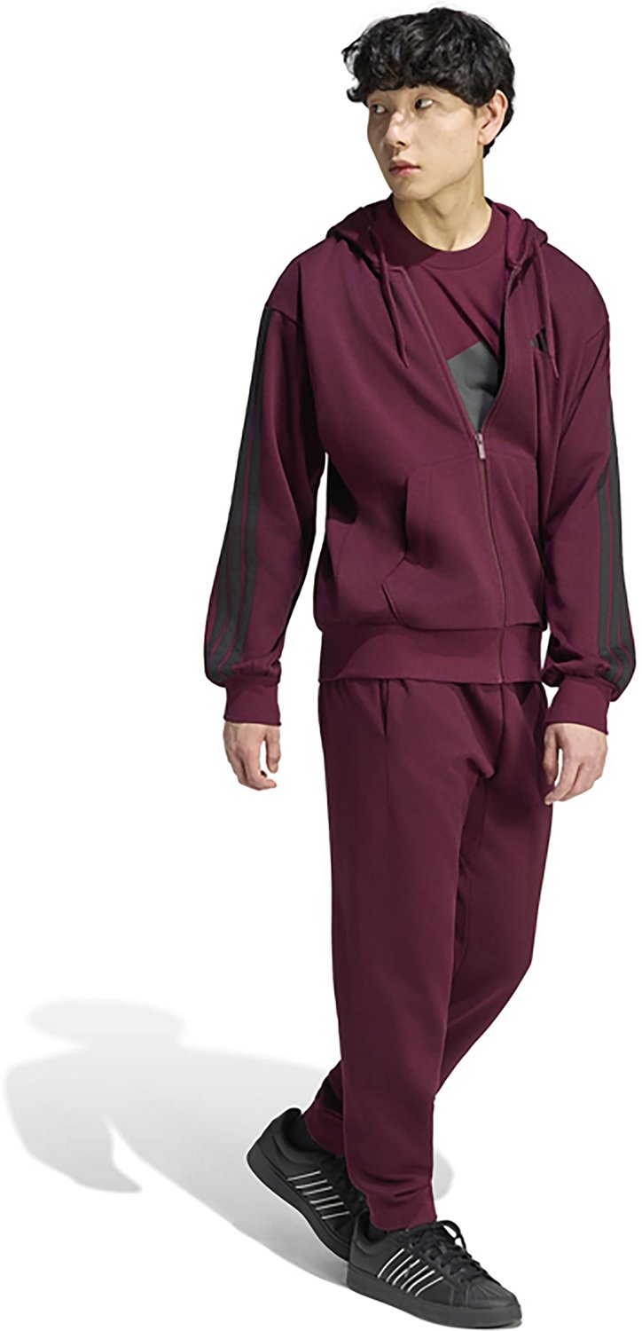 adidas Men's Essentials Fleece 3-Stripes Full Zip Hoodie - view number 3
