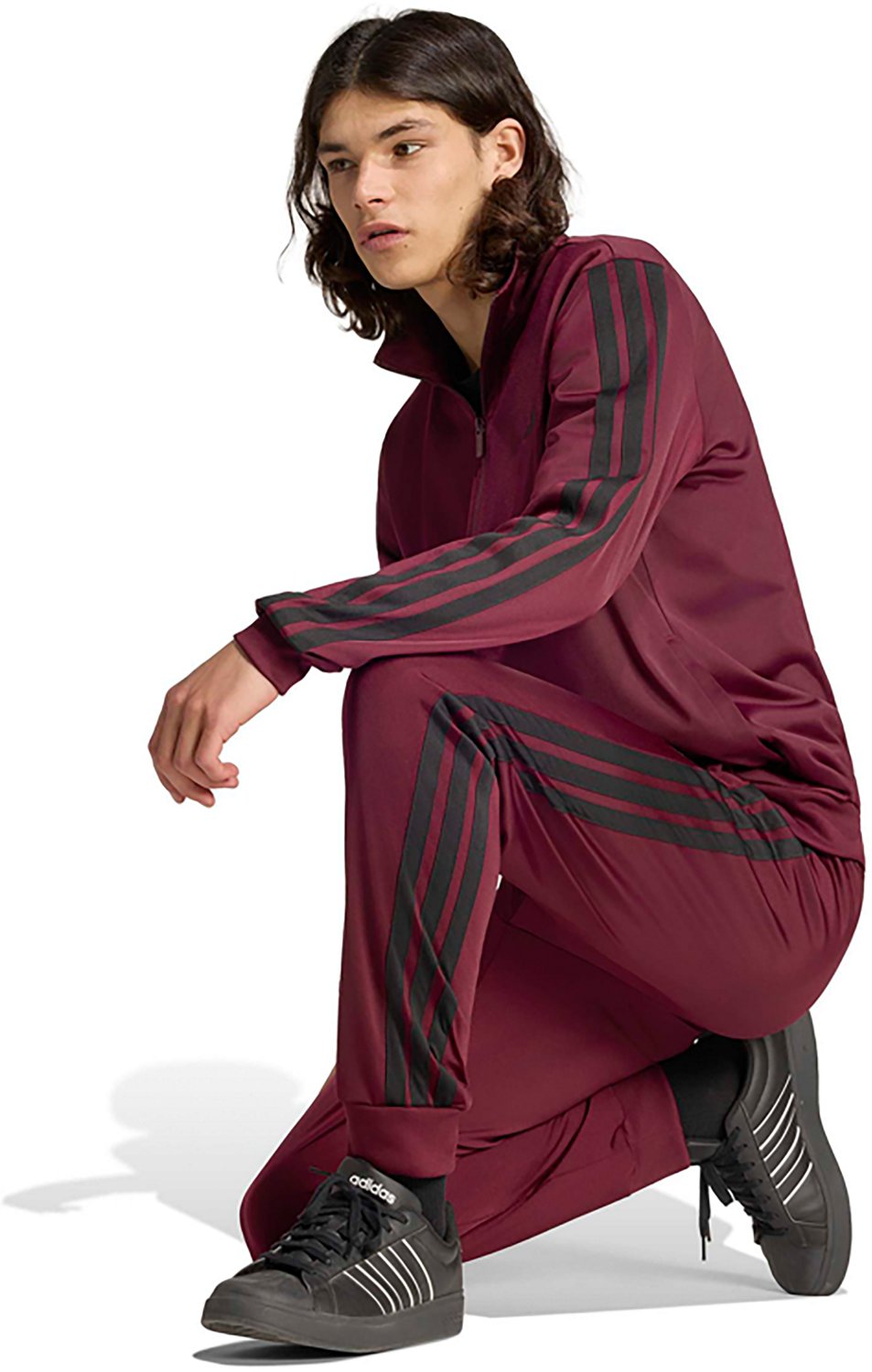 adidas Men's 3-Stripes Tricot Track Top - view number 3