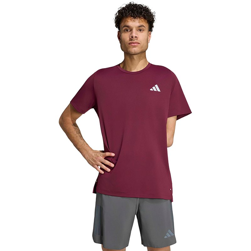 adidas Men's Climacool Iconic Running Classic-Fit T-Shirt - Maroon