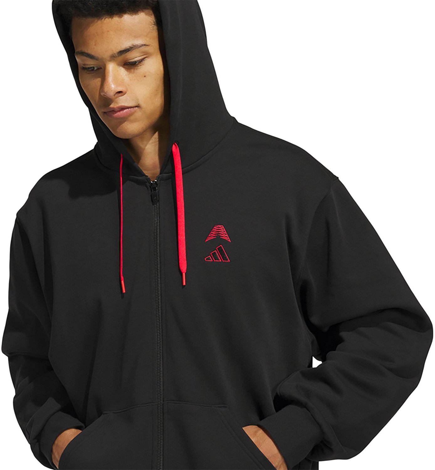 adidas Men's Anthony Edwards Foundation Full Zip Hoodie - view number 4