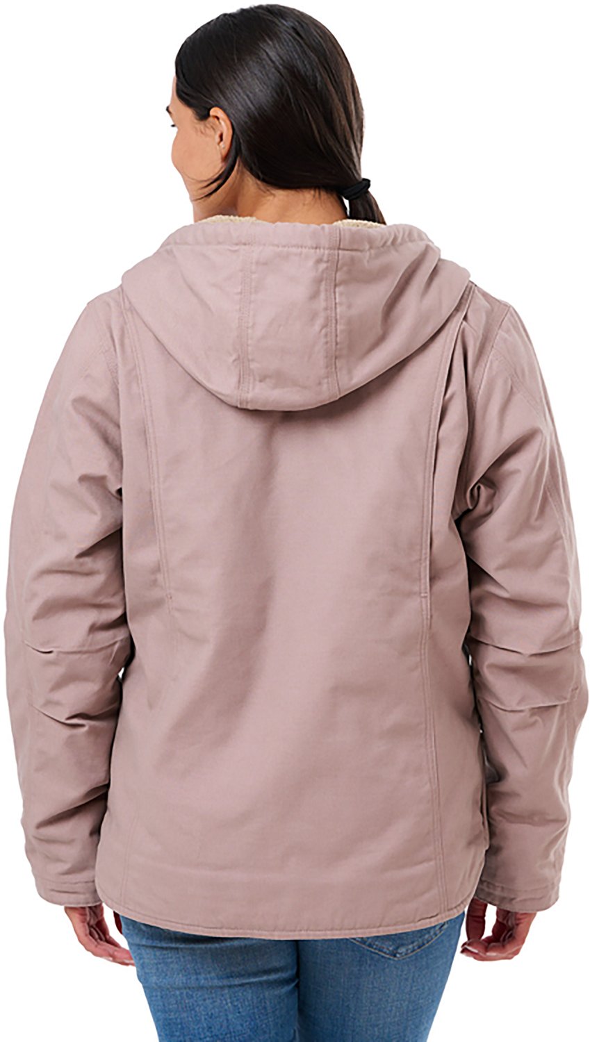 Berne Women's Sherpa-Lined Softstone Duck Hooded Jacket - view number 2