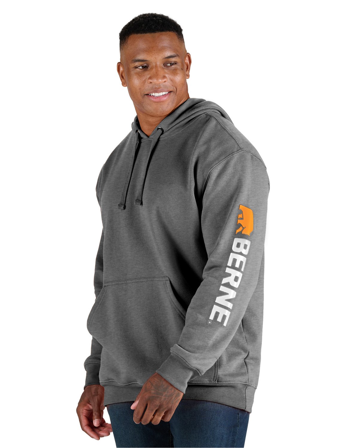 Berne Men's Signature Sleeve Hooded Pullover