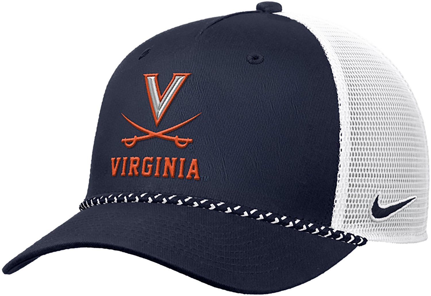 Nike Adults' Virginia Rise Dri-FIT Wool Visor Rope Meshback Cap