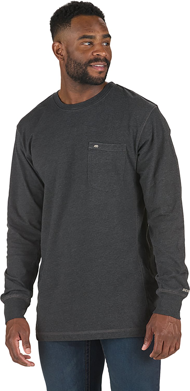 Berne Men's WorkVent Performance Long Sleeve Pocket T-Shirt
