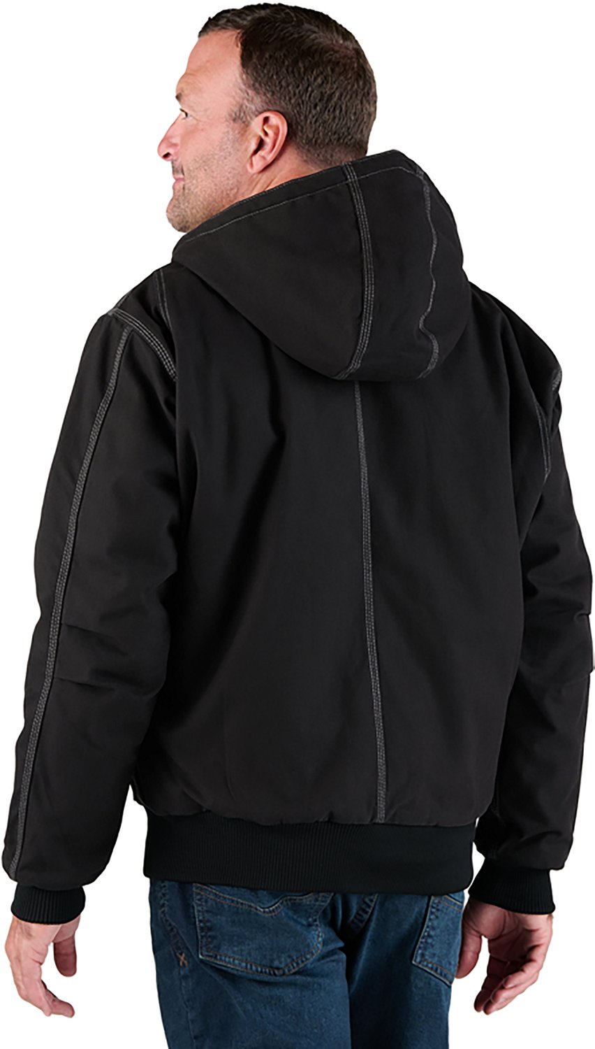 Berne Men's Highland Duck Hooded Active Work Jacket - view number 2