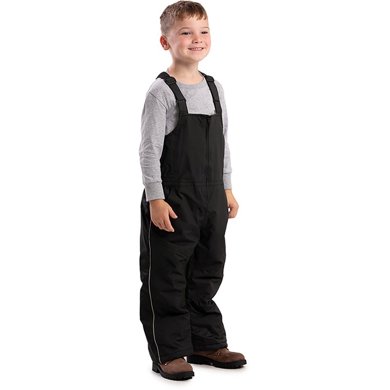 Berne Little & Big Kid Unisex Overalls, Medium, Black