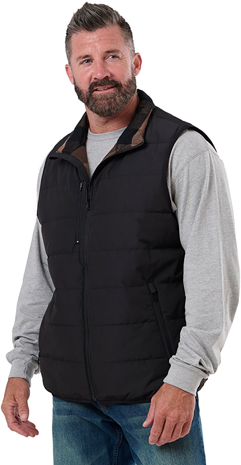 Berne Men's Channel Quilt Ripstop Flannel-Lined Vest