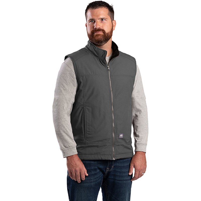 V817SLAR400 Torque Fleece Lined Ripstop Vest, Slate - Medium