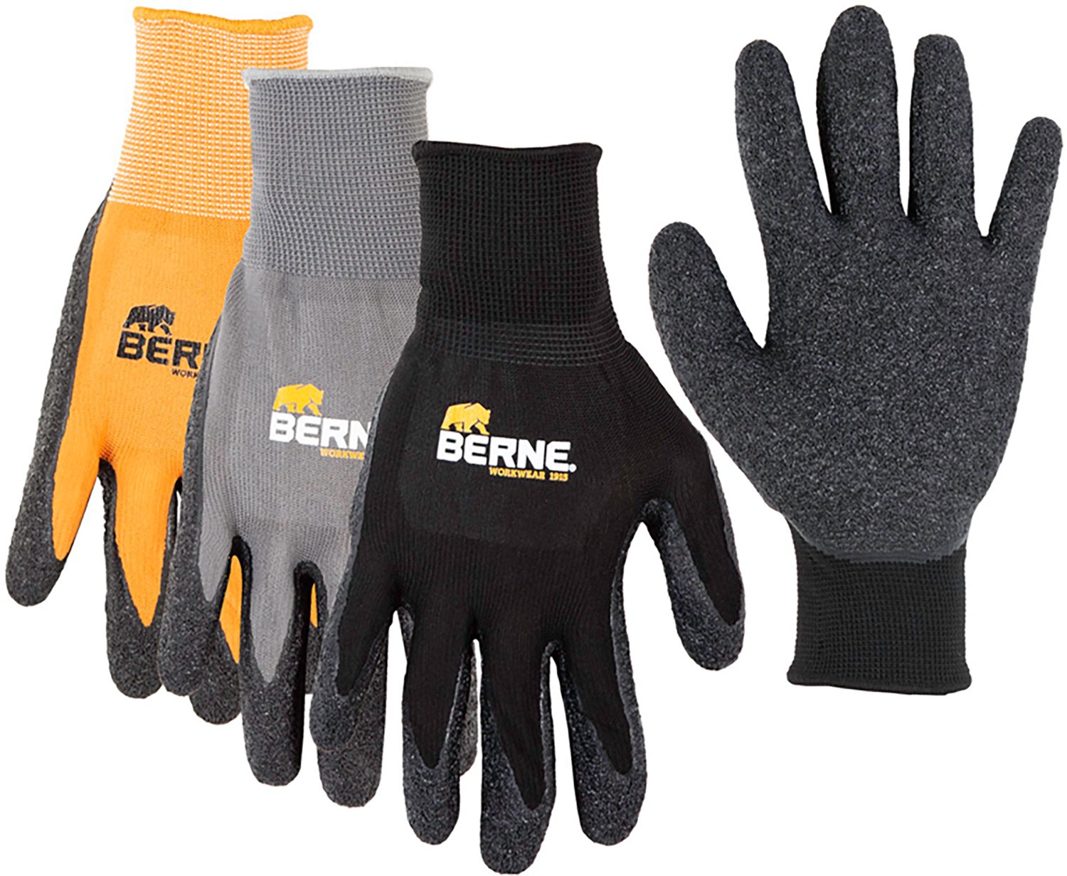 Berne Men's Quick Grip Glove 3-Pack