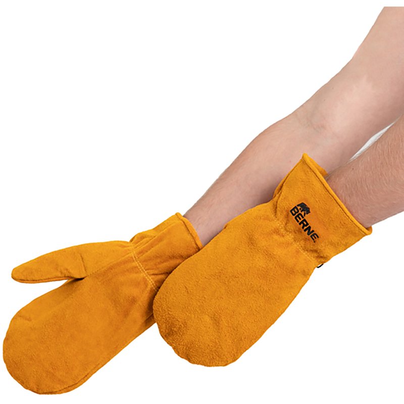 GLV95GLD600 Sherpa Lined Mitten Gloves, Gold - 4XL