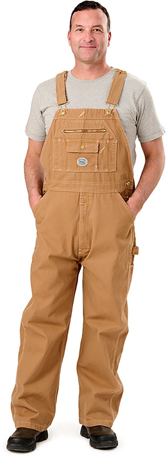 Berne Men's Vintage Washed Duck Bib Overalls