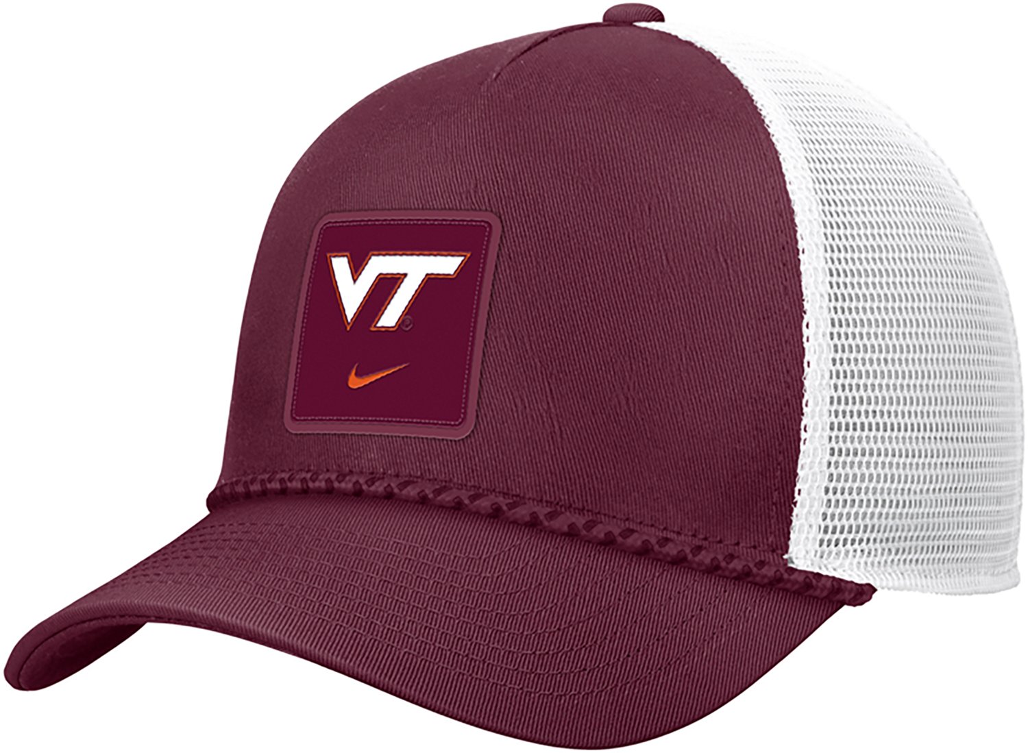 Nike Adults' Virginia Tech Patch Structured Meshback Cap