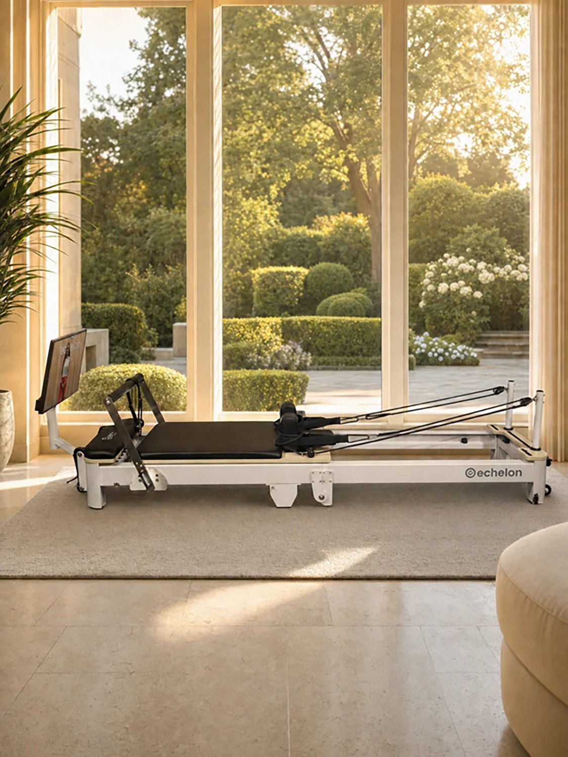 Echelon Meridian Pilates Reformer with Tablet Holder